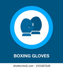 boxing gloves. vector boxing gloves, boxing icon, punch symbol, fight
