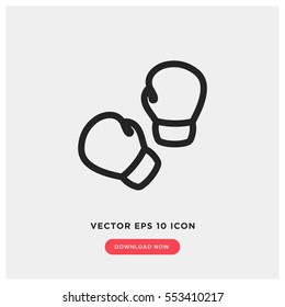 Boxing gloves vector icon, sports symbol. Modern, simple flat vector illustration for web site or mobile app