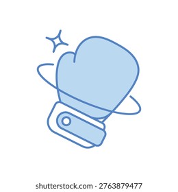 Boxing Gloves vector icon stock illustration