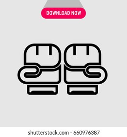 Boxing gloves vector icon, Gloves for boxing symbol. Simple, modern flat vector illustration for mobile app, website or desktop app  