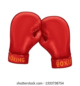 Boxing Gloves Vector Illustration