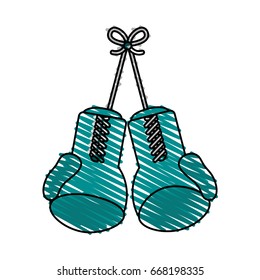 Boxing gloves vector illustration