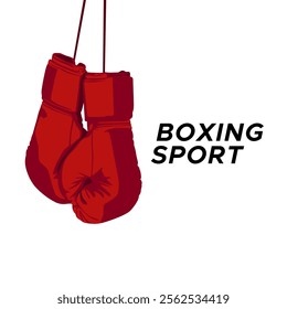 boxing gloves vector illustration. Concept of national sport boxing fight, self defense. Vector for sport concept design element