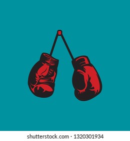 
BOXING GLOVES VECTOR OF RED