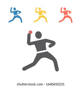 Boxing Gloves. Vector signs for web graphics.