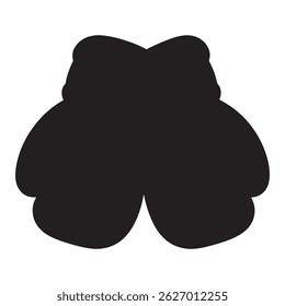 Boxing gloves vector silhouette and art