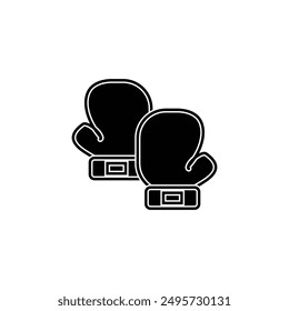 boxing gloves vector type icon