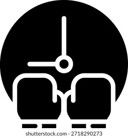 Vector de ilustración de icono de glifo de boxeo