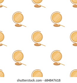 Boxing gong icon in cartoon style isolated on white background. Boxing symbol stock vector illustration.
