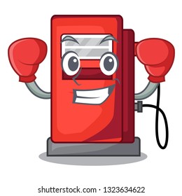 Boxing gosoline pump in the character form