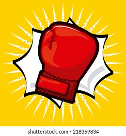 boxing graphic design , vector illustration