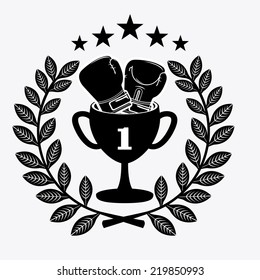 boxing graphic design , vector illustration