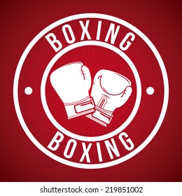 boxing graphic design , vector illustration