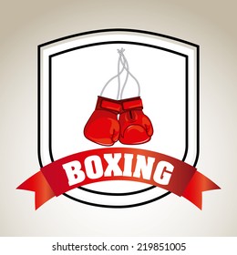 boxing graphic design , vector illustration