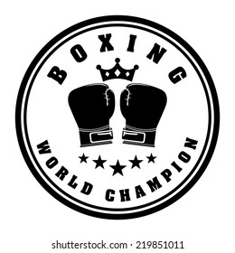 boxing graphic design , vector illustration