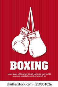 boxing graphic design , vector illustration