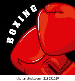 boxing graphic design , vector illustration