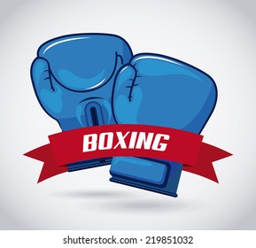 boxing graphic design , vector illustration
