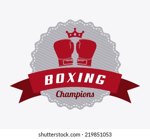 boxing graphic design , vector illustration