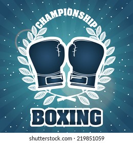 boxing graphic design , vector illustration