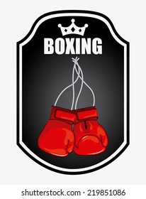 boxing graphic design , vector illustration