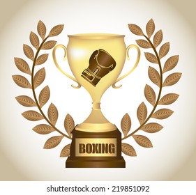 boxing graphic design , vector illustration