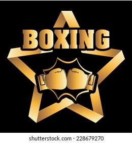 boxing graphic design , vector illustration
