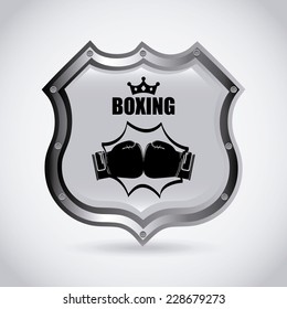 boxing graphic design , vector illustration