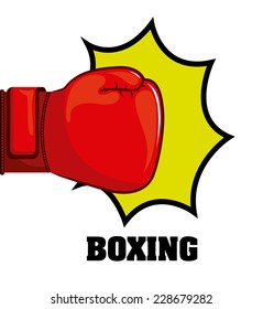 boxing graphic design , vector illustration
