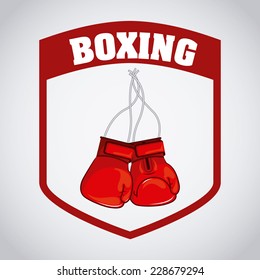 boxing graphic design , vector illustration
