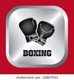 boxing graphic design , vector illustration