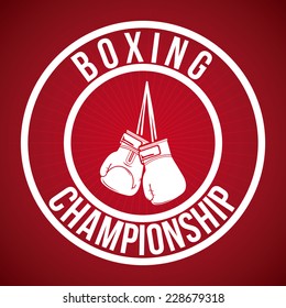 boxing graphic design , vector illustration