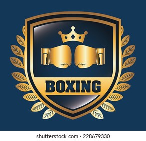 boxing graphic design , vector illustration