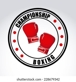 boxing graphic design , vector illustration