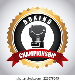 boxing graphic design , vector illustration