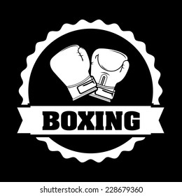 boxing graphic design , vector illustration