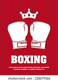 boxing graphic design , vector illustration