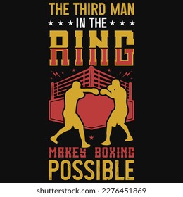 Boxing graphics tshirt design vector design 