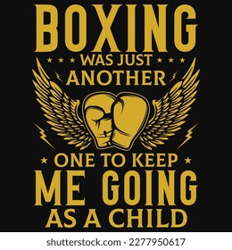 Boxing graphics tshirt design vector design 
