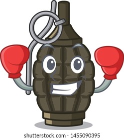 Boxing grenade isolated with on the character
