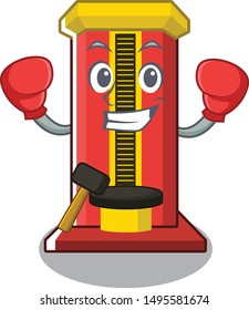 Boxing hammer cartoon shaped character game machine
