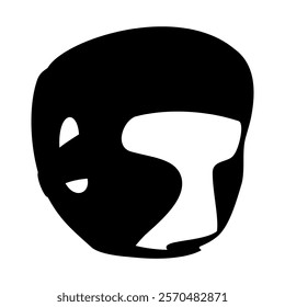 Boxing helmet icon. Vector image