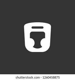 boxing helmet icon vector. boxing helmet sign on black background. boxing helmet icon for web and app