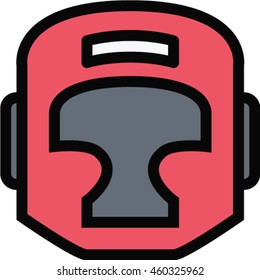 boxing helmet outline icon