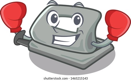 Boxing hole puncher on the mascot table