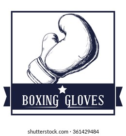 Boxing icon design 