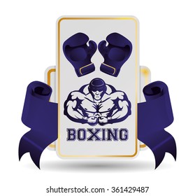 Boxing icon design 