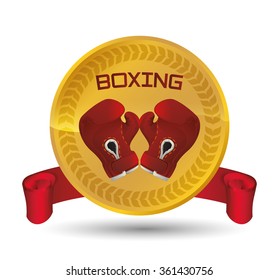 Boxing icon design 