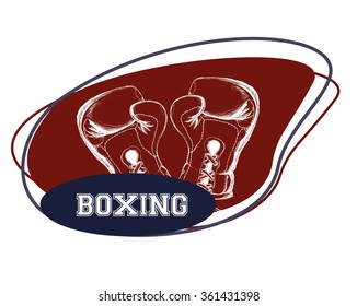 Boxing icon design 