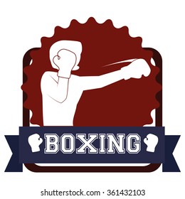 Boxing icon design 